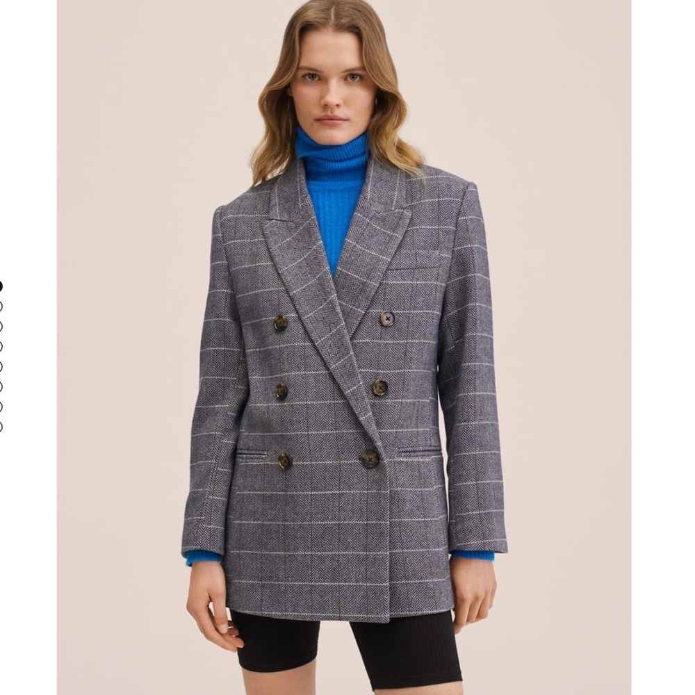 Mango Oversized Wool Blazer